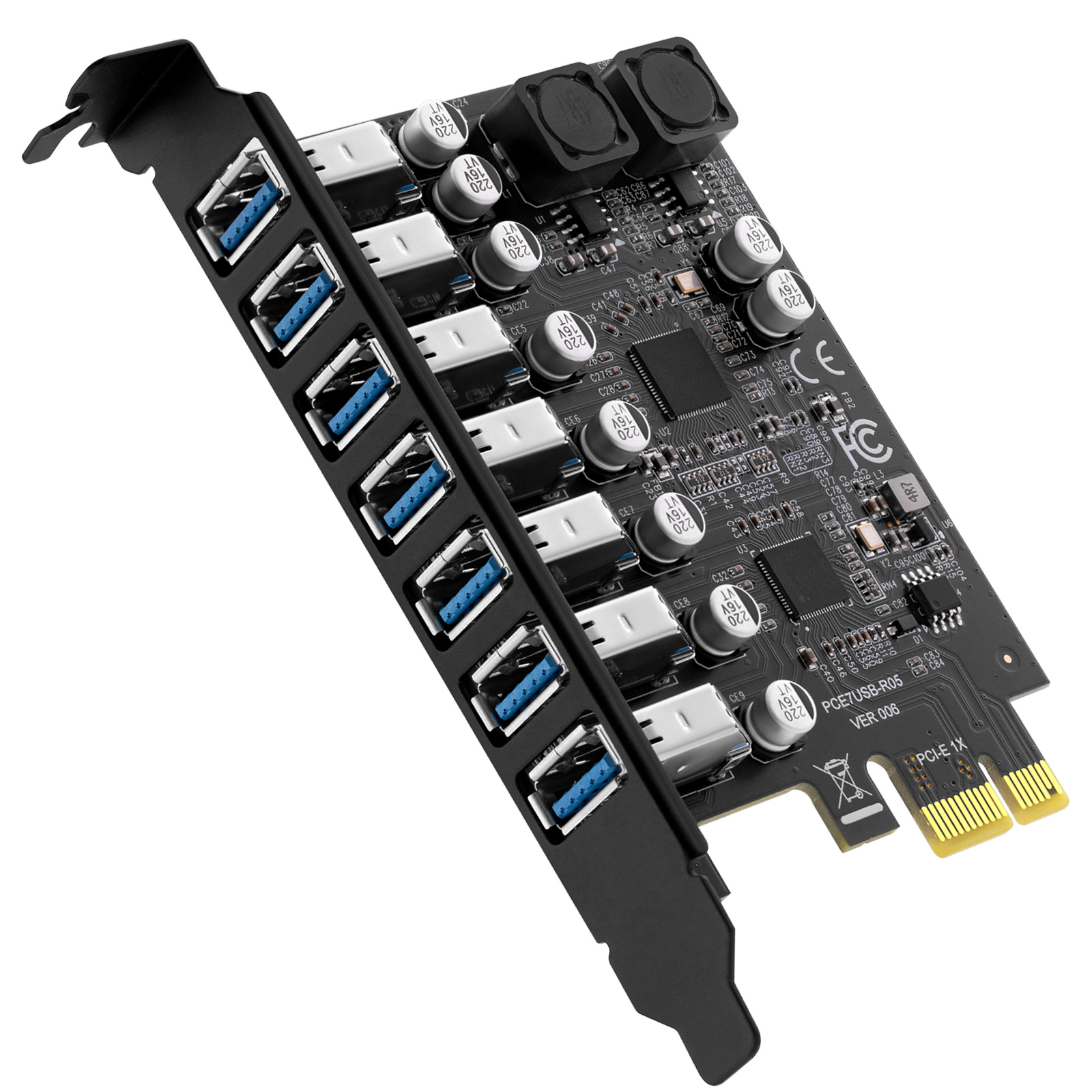 USB3.2 Gen1X1 7A-7Ports PCIe 3.0