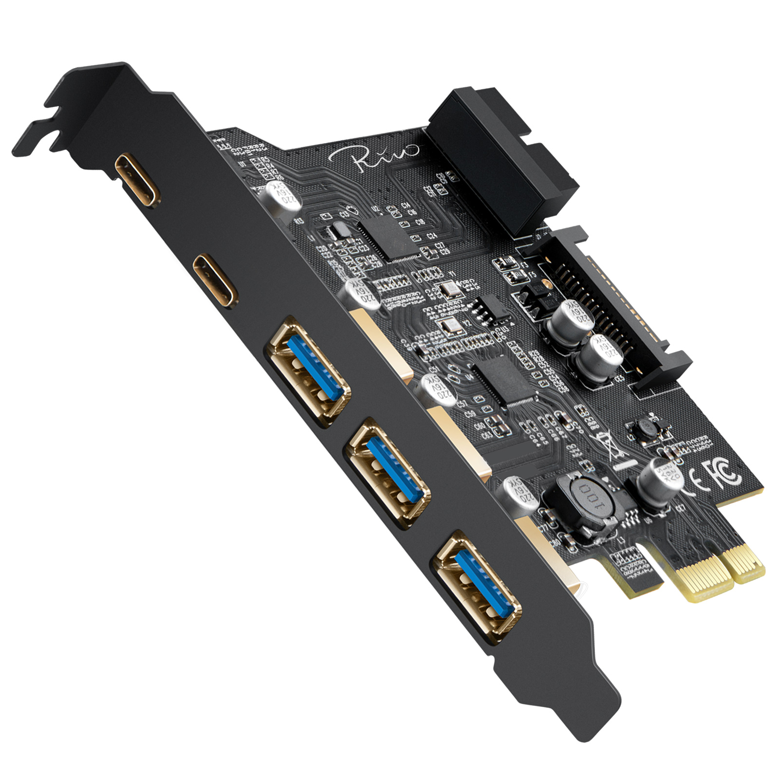 USB3.2 Gen1x1 3A&2Type C - 5Ports PCIe 3.0