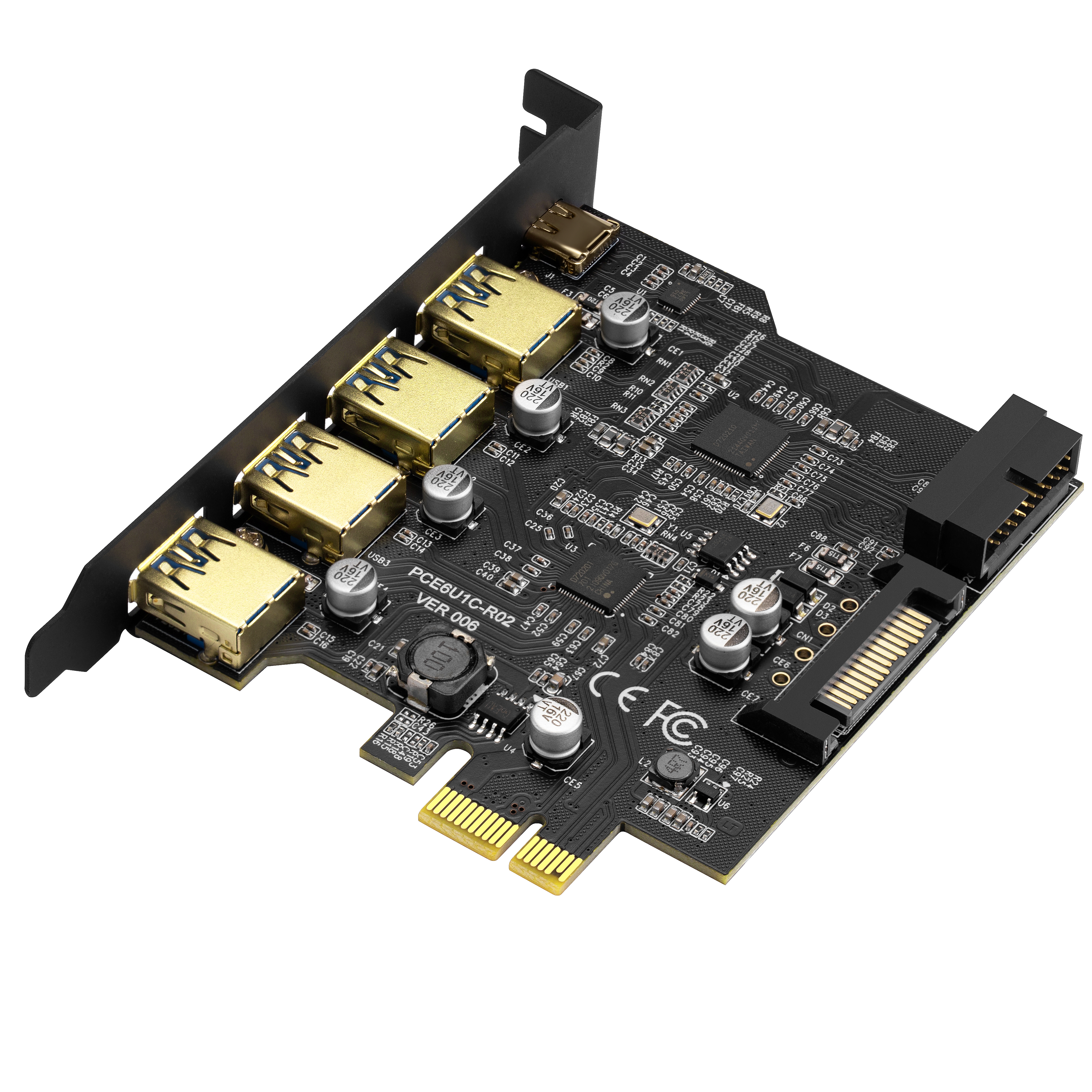 USB3.2 Gen1x1 4A+1C_5Ports PCIe 3.0